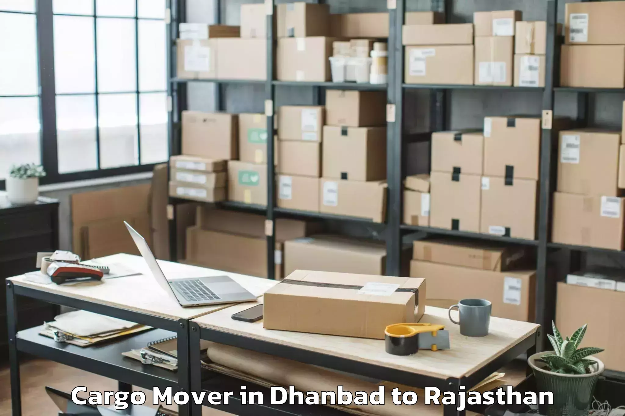 Book Dhanbad to Abhaneri Cargo Mover Online